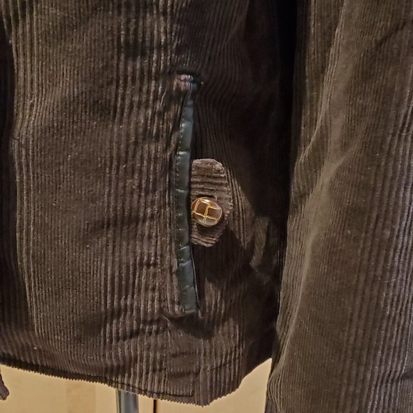 Short Brown Corduroy Jacket - Picture 3 of 6